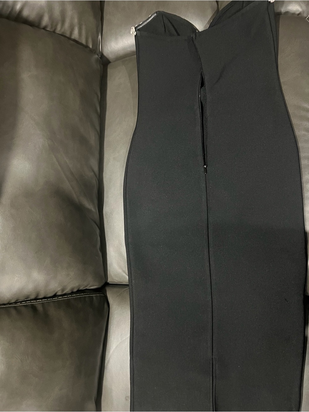 Strapless Black Maxi Dress with Crystal Trim Size: S Price: $75 - Picture 2 of 2
